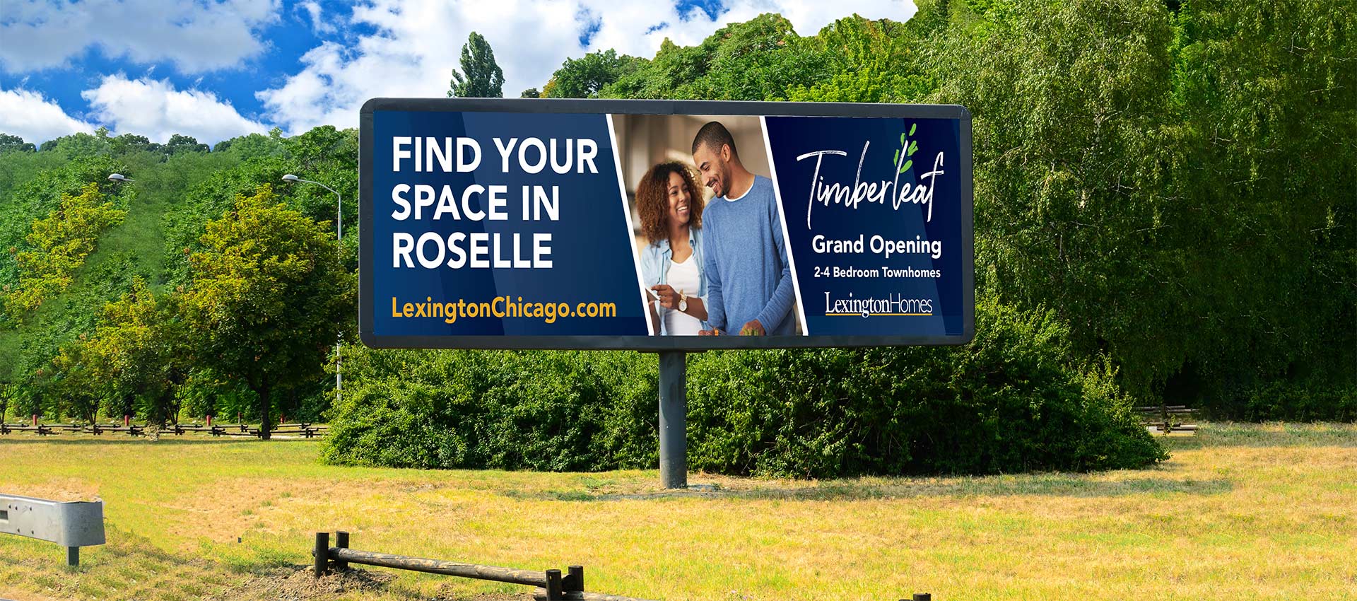 Highway billboard for Lexington real estate